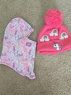 Turtle Fur Pink Unicorn Balaclava & Beanie Bundle